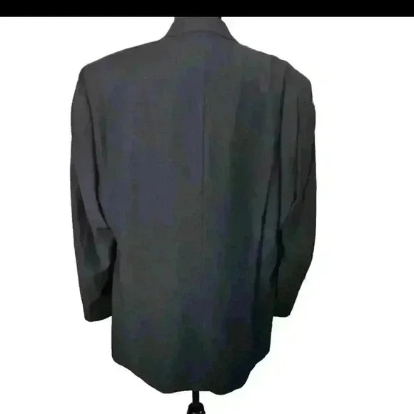 Ralph Lauren Mens Black Green Label Classic Formal Suit Jacket 44L